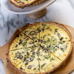 Asparagus and Mushroom Quiche